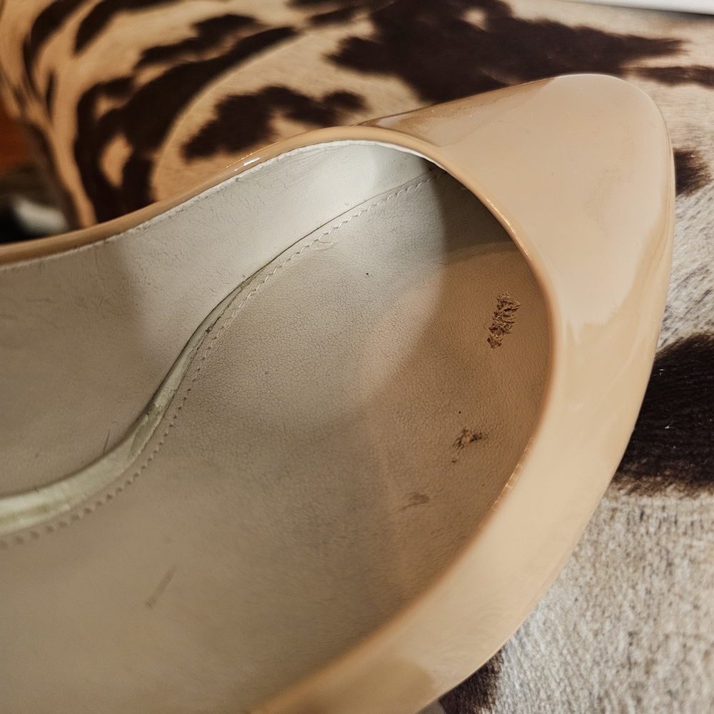Coach Women's Tan Patent Leather Pumps - Picture 4 of 8